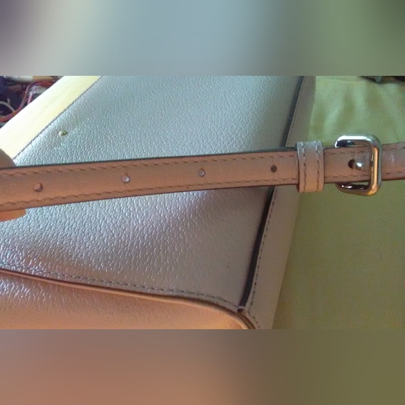 BNWOT KATE SPADE LIGHT PINK CROSSBODY ADJ. STRAPS LEATHER PINK INSIDE ZIP. PKT - Picture 7 of 10